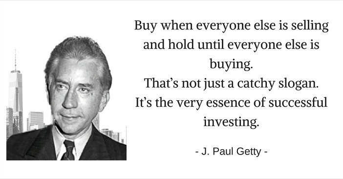 j Paul getty προσφορές, αγοράστε όταν όλοι οι άλλοι πωλούν